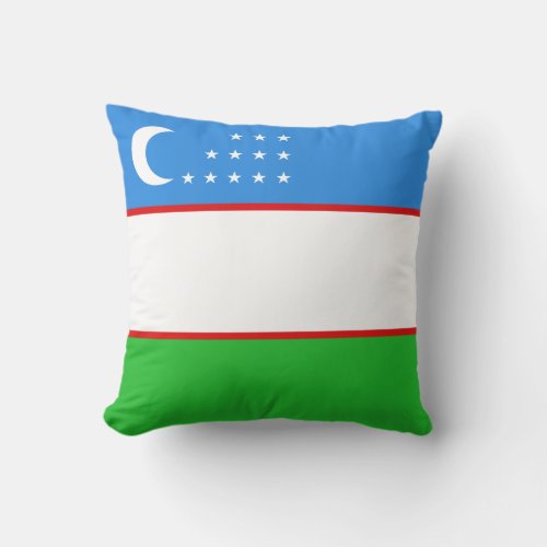 Uzbekistan Flag x Flag Pillow