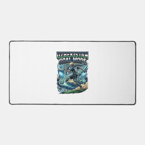 Uzbekistan Goal Mode Skeleton Striker Nations Stre Desk Mat