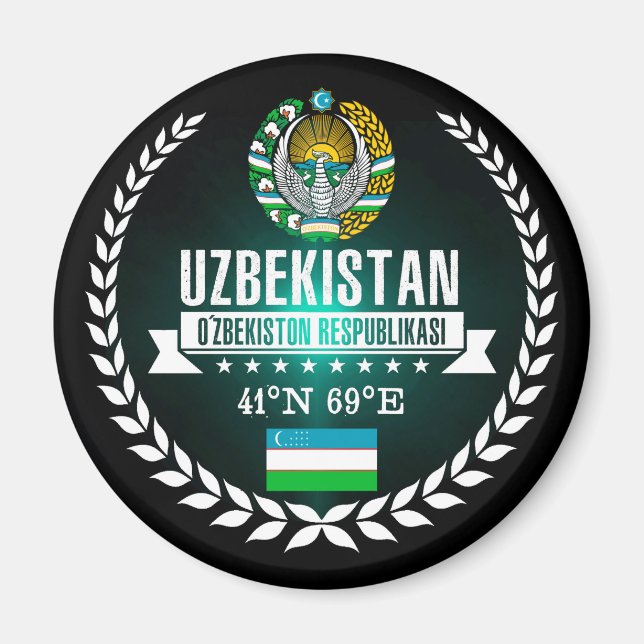 Uzbekistan Magnet (Front)
