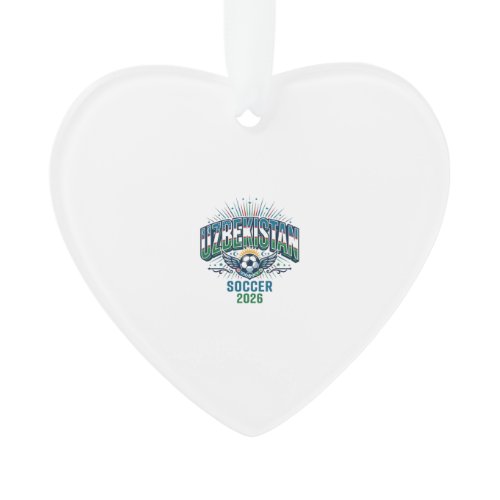 Uzbekistan Soccer 2026 Soccer Bold Country Typogra Ornament