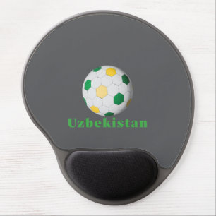 Uzbekistan Soccer Gel Mouse Pad