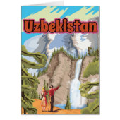 Uzbekistan vintage travel poster (Front)