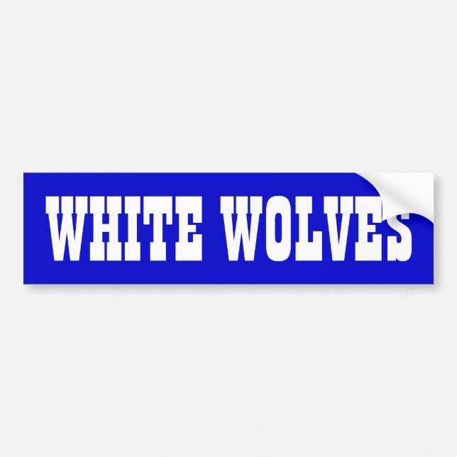 Uzbekistan "White Wolves" Bumper Sticker (Front)