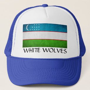 Uzbekistan "White Wolves" Trucker Hat