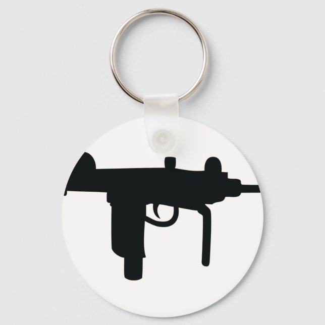 Uzi gun keychain (Front)