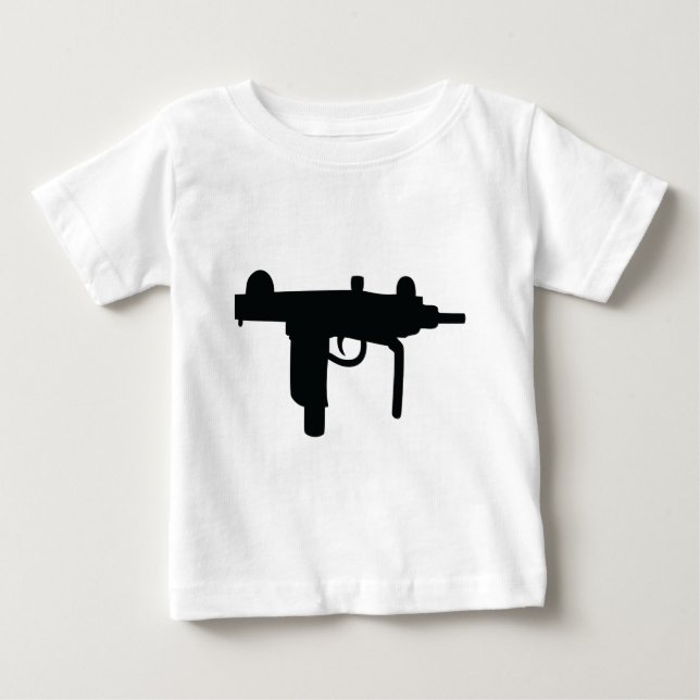 Uzi gun weapon icon baby T-Shirt (Front)