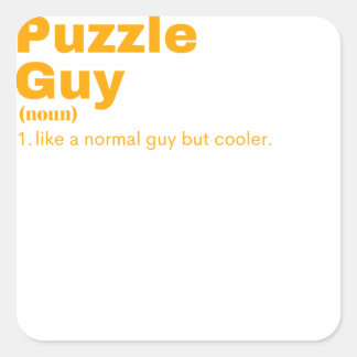 uzzle Guy - Puzzle Square Sticker