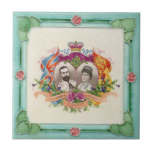 V0003 Victorian Antique Reproduction Ceramic Tile