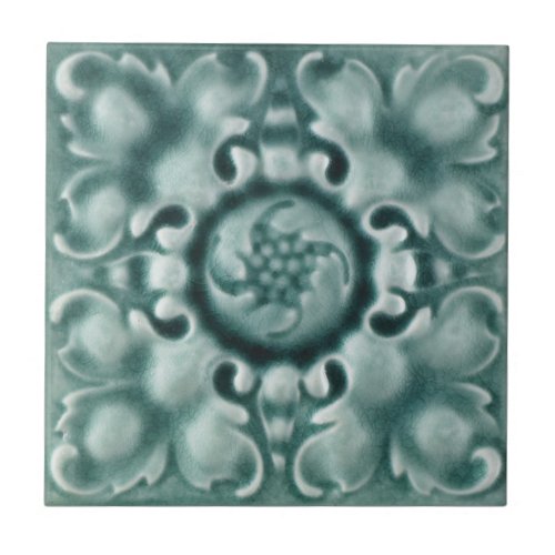 V0007 Victorian Antique Reproduction Ceramic Tile
