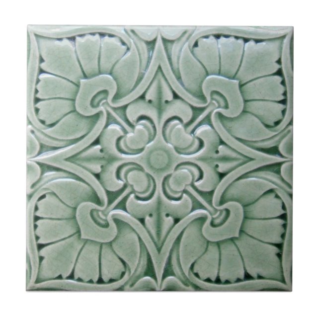 V0009 Victorian Antique Reproduction Ceramic Tile (Front)