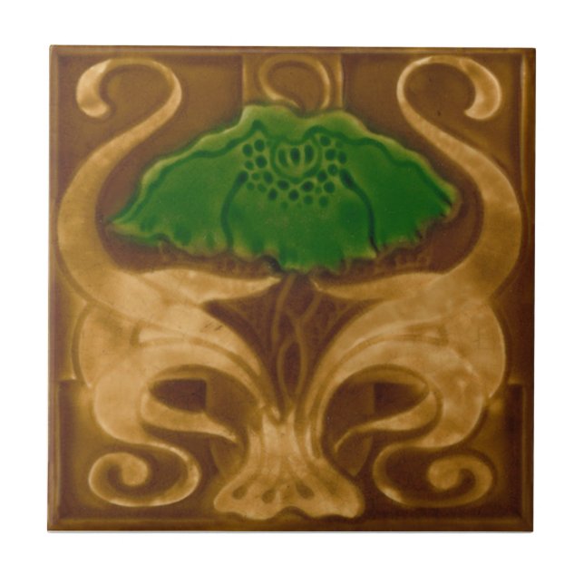 V0015 Victorian Antique Reproduction Ceramic Tile (Front)