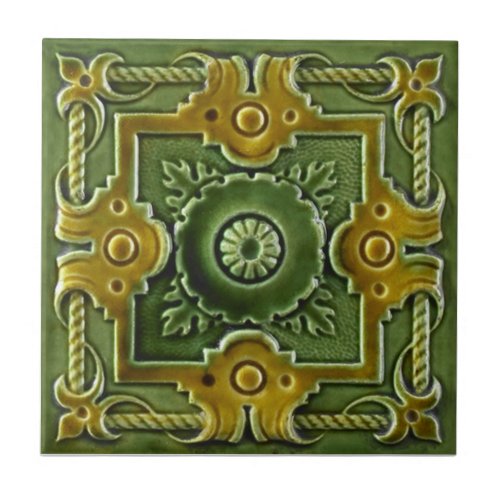 V0023 Victorian Antique Reproduction Ceramic Tile