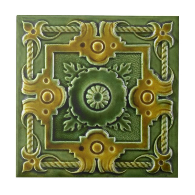V0023 Victorian Antique Reproduction Ceramic Tile (Front)