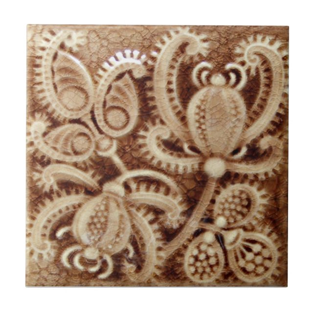 V0027 Victorian Antique Reproduction Ceramic Tile (Front)