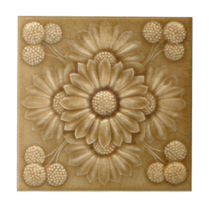 V0040 Victorian Antique Reproduction Ceramic Tile