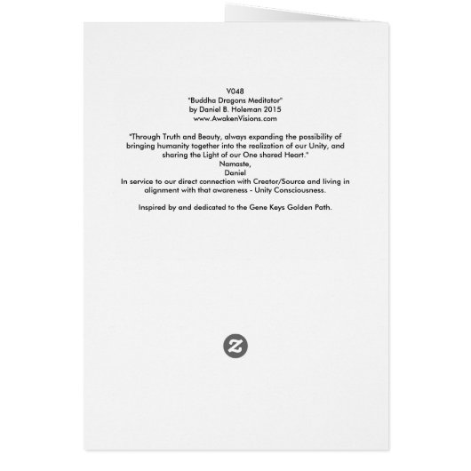 V048 Buddha Dragons Meditator (Back)