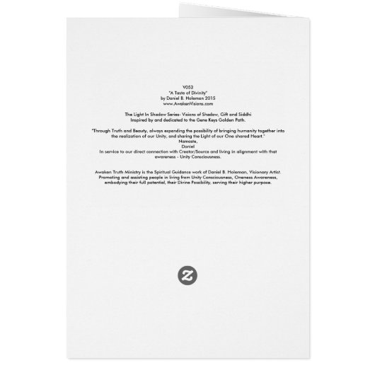 V053 "A Taste of Divinity" (Back)