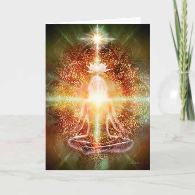 V059 Lotus Meditator Card (Front)