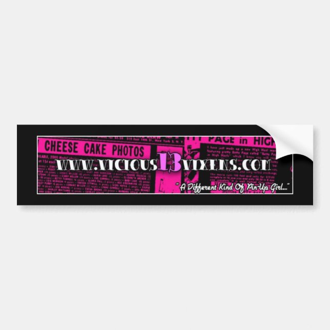 V13V bumper sticker (Front)