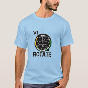V1 Rotate - Airplane Lovers Pilot Talk T-Shirt