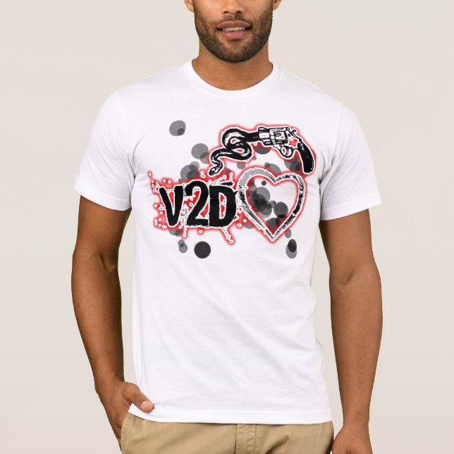 v2dheart T-Shirt (Front)