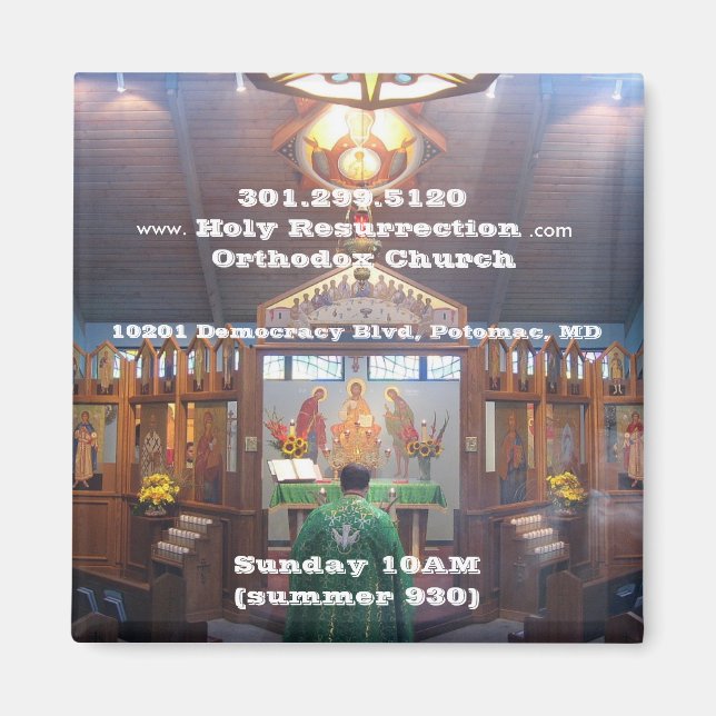 V5.4_IMG_7602, Holy Resurrection O... - Customized Magnet (Front)
