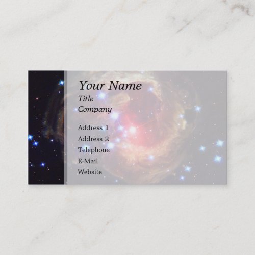 V838 Monocerotis Star (Hubble Telescope) Business Card