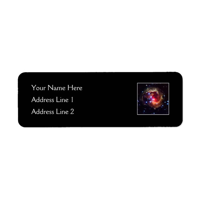 V838 Monocerotis Star (Hubble Telescope) Label (Front)