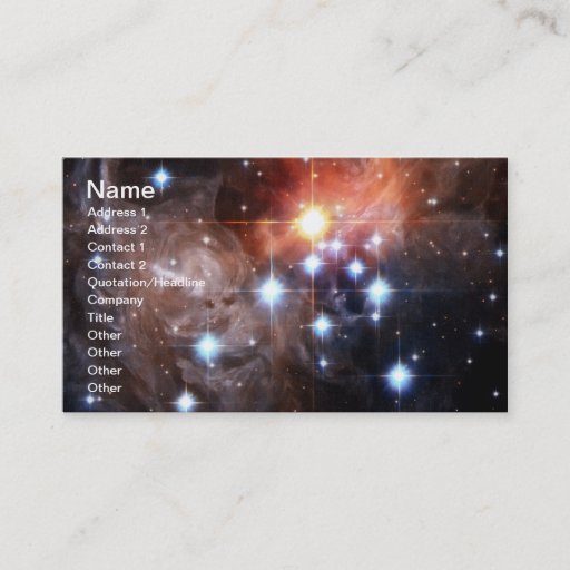 Customizable NASAs V838 Monocerotis Business Card Template