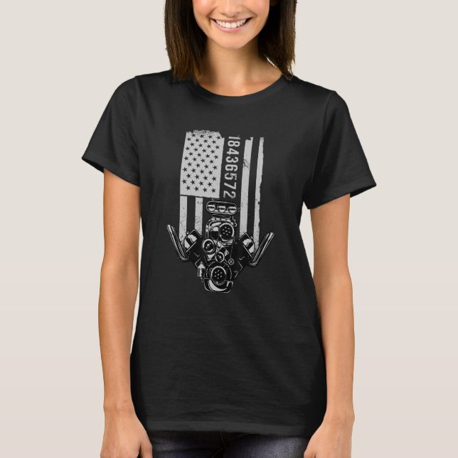 V8 Engine Block 18436572  V8 Power T-Shirt (Front)