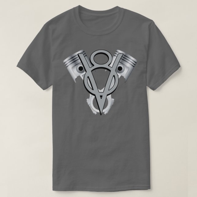 V8 Engine piston American Muscle car T-Shirt (Design Front)