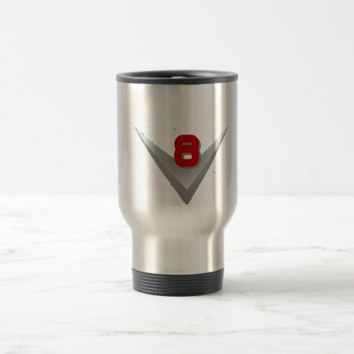 V8 logo travel mug