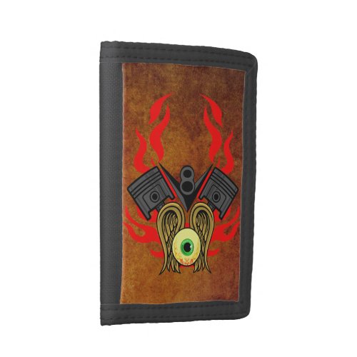 V8 Piston Heads Flying Eye Tri_fold Wallet