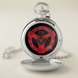V8 truck driver pocket watch