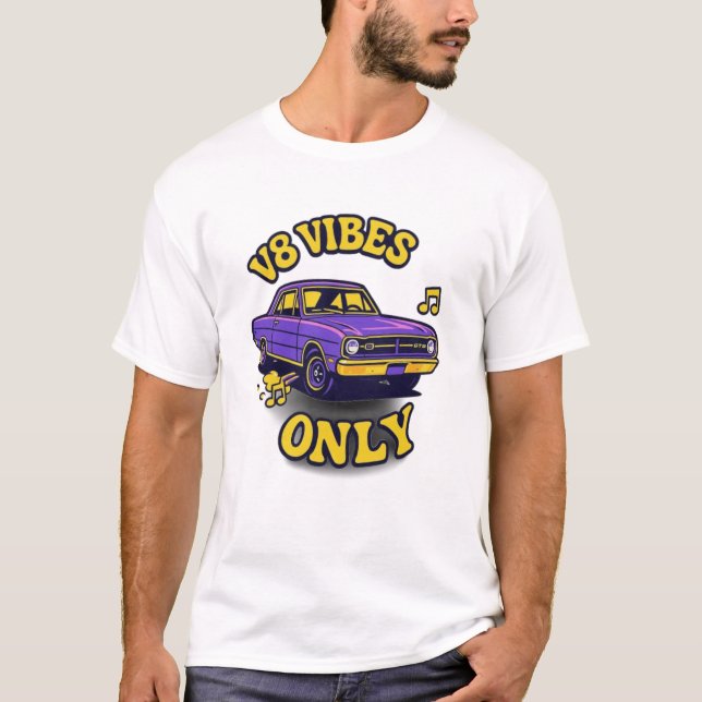 V8 Vibes Only 1968 Dodge Dart GTS T-Shirt (Front)