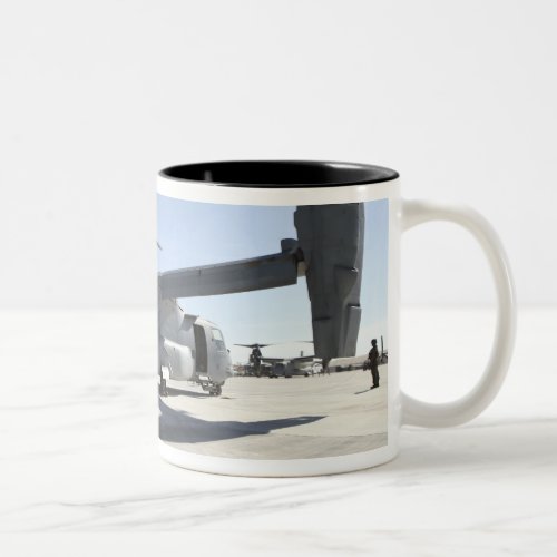 V_22 Osprey tiltrotor aircraft 2 Two_Tone Coffee Mug