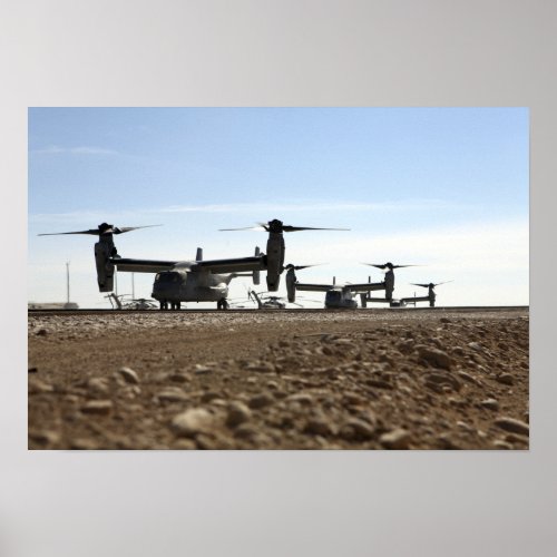 V_22 Osprey tiltrotor aircraft Poster