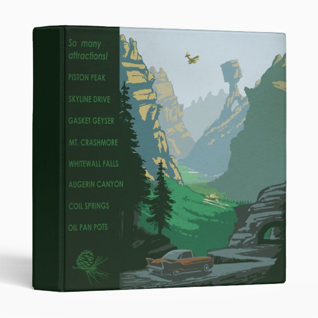 V-6 Valley Illustration 3 Ring Binder (Front/Spine)