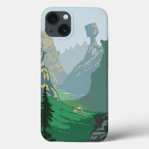 V_6 Valley Illustration iPhone 13 Case