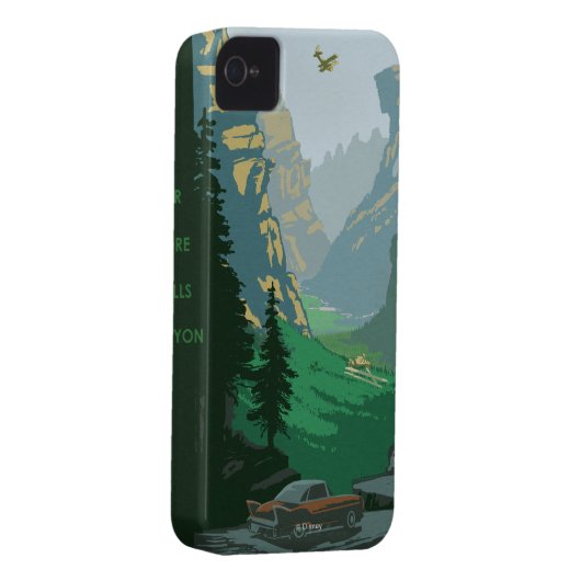 V-6 Valley Illustration Case-Mate iPhone Case (Back/Right)