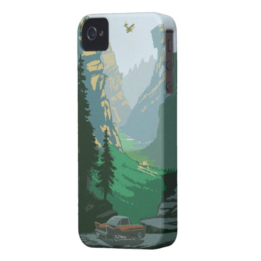 V-6 Valley Illustration Case-Mate iPhone Case (Back Left)