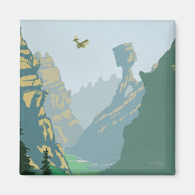 V-6 Valley Illustration Magnet (Front)