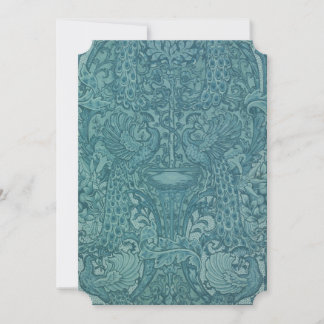 V&A Blue Peacock Garden Greeting Card