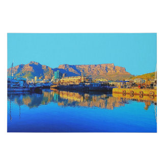 V&A Waterfront and the harbor Cape Town Faux Canvas Print