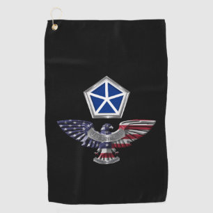 V Armored Corps Customized Eagle Golf Towel