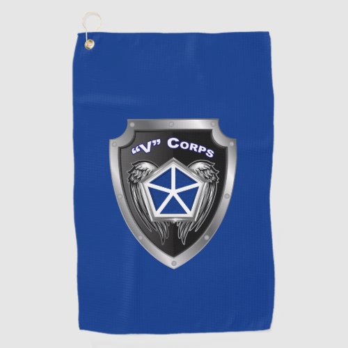 V Armored Corps Customized Shield Golf Towel