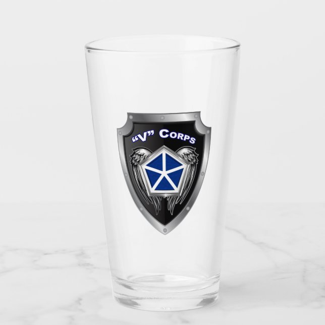 V Armored Corps Shield Glass (Front)