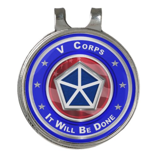 V Corps  Golf Hat Clip