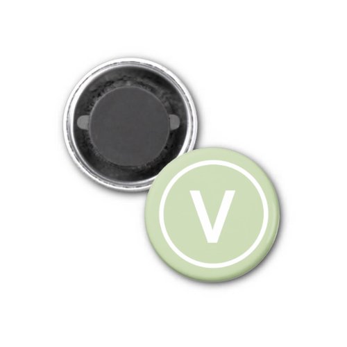 V for Vegan diet logo natural personalized Magnet