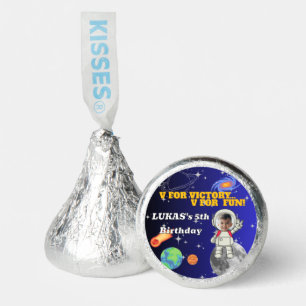  V For Victory V For Fun Astronaut Boy Birthday  Hershey®'s Kisses®